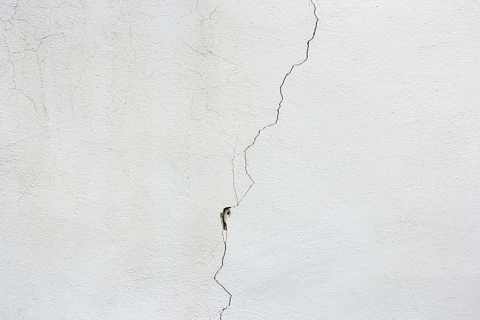 cracked home wall